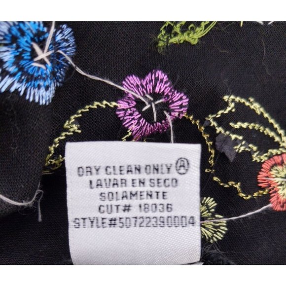 I.C.E Women's Linen Blend Floral Blazer 12 - Picture 9 of 11